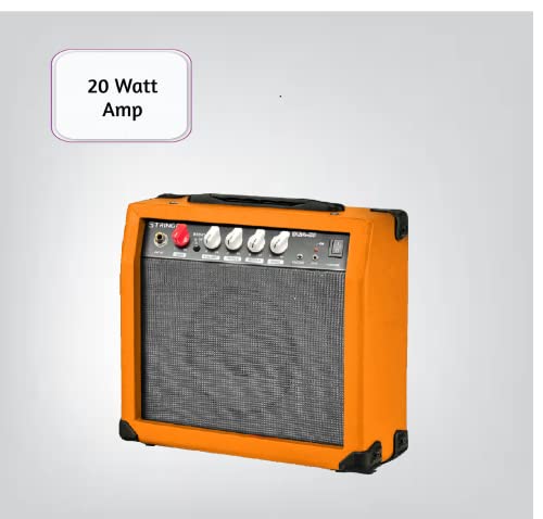 Sunburst Electric Guitar Beginner Kit Full Size 39 Inch Tele Style Guitar, 20W Amplifier 3 Picks, Shoulder Strap, Tuner, Bag Case #TOP2