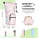 VEKELEE Insulated Water Bottle Carrier with Adjustable Strap Easter Background Design Water Bottle Holder Bag with Pockets