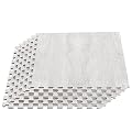 Forest Floor Farmhouse 3/8 Inch Thick Printed Foam Tiles, Premium Wood Grain Interlocking Foam Floor Mats, Anti-Fatigue Flooring – Stylish Flooring Solution, Porch Post White, 48 Sq Ft