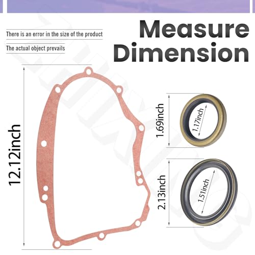 Image of 594195 Crankcase Gasket 795387 Oil Seal Kit Compatible with B&S Toro 40F777, 40G777, 74592, 74704, Replace 690945, 697227, 273488, 697227 etc.