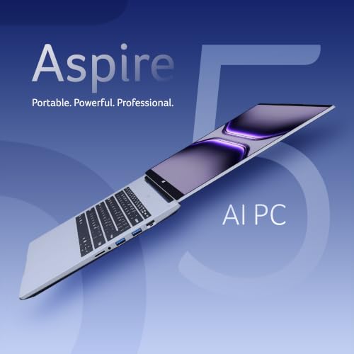 Image of Acer Aspire 5, Intel Core Ultra 5 125H Processor,Office 2024 + M365 Basic, 16 GB RAM, 512 GB SSD, WUXGA IPS, 14.0 inch /35.56 cm, Win 11 Home, Pure Silver, 1.2 kg, A514-54H, Backlit KB, Premium Laptop