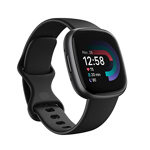 Google Fitbit Versa 4 Montre connectée sport avec GPS intégré et jusqu’à 6 jours d’autonomie...