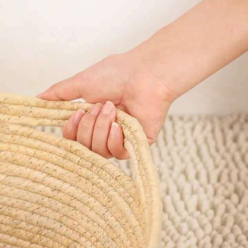 Chewtoyo Cama de ninho redonda à prova de arranhões para gatos – Cama de dormir respirável para anim