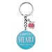 Blue Blessings to the Teacher"Big Heart" Keyring - 1 Corinthians 16:14