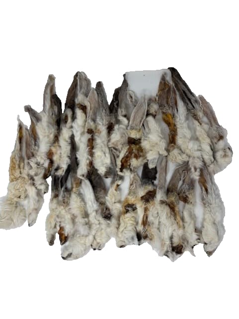 Natural Furry Rabbit Ears for Dogs Natural De-Wormer, 100% Natural Dog Treat 30 Pieces, 1 count (Pack of 30) - Image 3