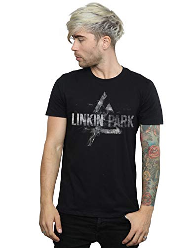 Image of Official Licensed Linkin Park Prism Smoke Men's T-Shirt - Black Graphic Tee, Soft Cotton Blend, Crew Neck, Short Sleeve Band Apparel for Music Fans, Casual Wear, Concerts, Gifts for Men, Everyday