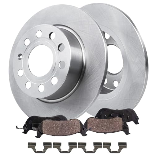 Image of Detroit Axle - 4pc Rear Brake Kit for 2011-2013 Audi A3 2013-2019 Beetle
