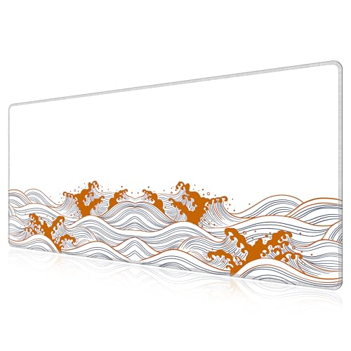 Tapis de souris large LL-COEUR Vague 1300x600x3mm pour grand bureau