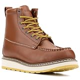 DieHard Men's Stylish Classic 6' SureTrack Soft Toe Leather Slip Resistant Durable Breathable Work Boot 84994 (Tan / 6.5)