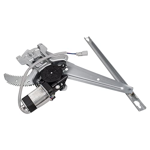 Image of TRQ Rear Passenger Side Power Window Motor and Regulator Assembly Power Compatible with 1998-2002 Honda Accord