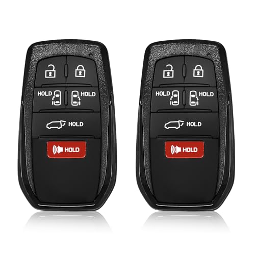 Clé de rechange Toyota Sienna 2021 2022 2023 Keylessbest HYQ14FBX 315 MHz 6 boutons en lot de 2