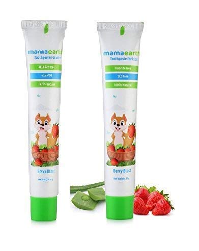 Image of Mamaearth Gentle Cleansing Shampoo for Babies (200 ml, 0-5 Yrs) & Daily Moisturizing Lotion, 200ml & 100 Percent Natural Berry Blast Kids Toothpaste, 50g Combo