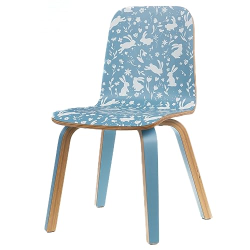 Amadeus - Chaise Enfant Bleue Lapin (Lot de 2)