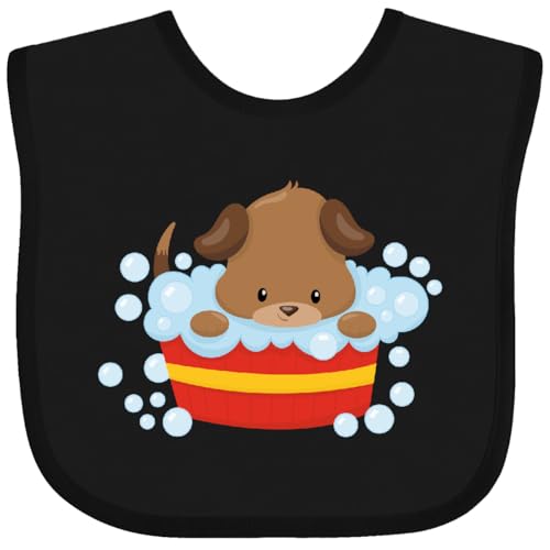 inktastic Cute Dog, Little Dog, Brown Dog, Puppy, Bath Baby Bib