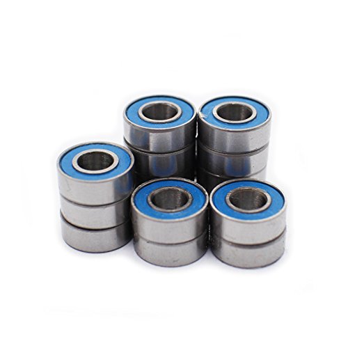 Preisvergleich Produktbild Gummidichtungslagersatz in Standardausführung für Traxxas 1 / 10 Grave Digger 3602A, Blau