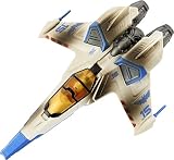 Disney Pixar Buzz Astral Seria Hipernapęd Statek kosmiczny XL-15 (15 cm) ze „zniszczeniami” i figurka Buzza Astrala (3 cm), zabawka dla dzieci od 4 roku życia, HJG86