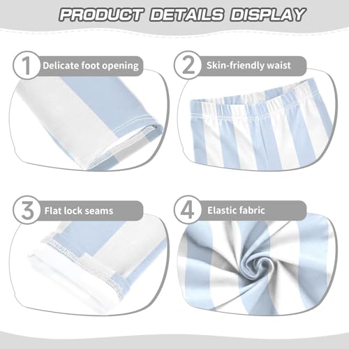 GuoChe Blue Vertical Stripes Teen Girls Shorts Cotton Cartwheel Shorts Lounge Pants Under Skirt3