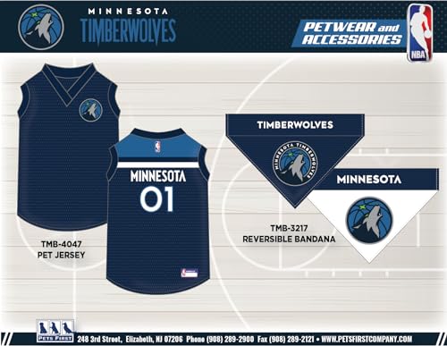Pets First NBA Minnesota Timberwolves Dog Jersey, X-Large - Tank Top Basketball Pet Jersey by Pets First - Used condition - Image 6