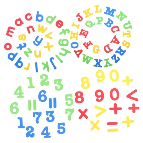 TEHAUX Alphanumeric Fridge Magnets 26 Letters 32 Numbers Symbols Classroom Educational Sticker