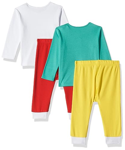 Image of Amazon Brand - Jam & Honey Baby-Boys and Girls 100% Soft & Pure Cotton Long Sleeve Tee with Jogger - Unisex Clothing Set