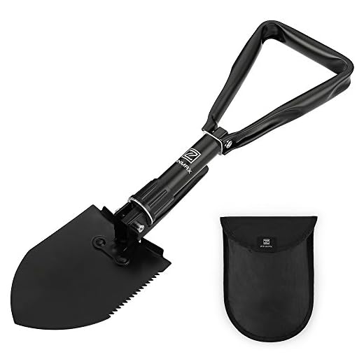 Z Zanmax Pelle pliable Camping Pelle Pelle avec un étui de transport gratuit pour le camping randonnée d'urgence de voiture Pêche jardinage tranchée