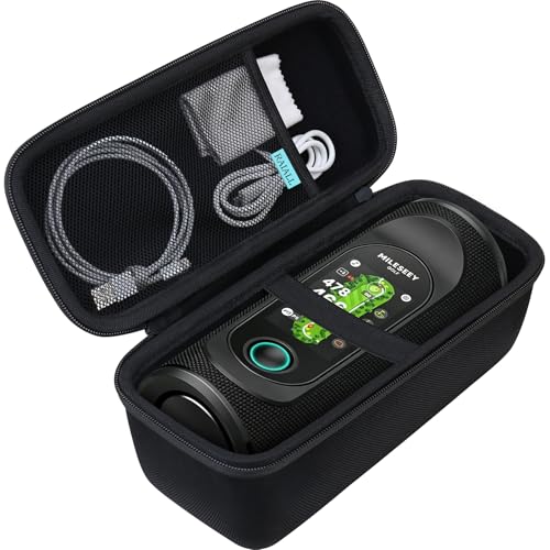 RAIALL Carrying Case for MiLESEEY GeneSonic Pro Golf GPS Speaker, Black
