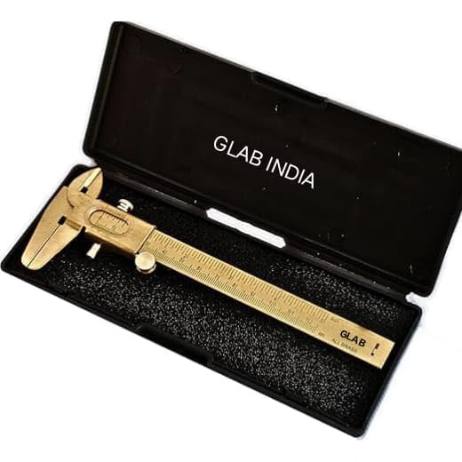 GLAB Brass Vernier Caliper 0–12.5 cm / 5 Inch | Non-Rusting Precision Slide Caliper with Plastic Storage Case | Accurate Measuring Tool for Industrial, Home & Professional Use-image-20