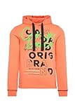 einfacher Saum Camp David Herren Hoodie mit Used- und Puff Print