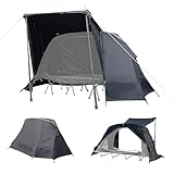 GOGlamping テントフライシートのみ SKY EYE CT PLUS FLY【SKY EYE CT PLUS 自立式 コットテント TC 専用】ツーリングドームテント/カンガルーテント用フライシート 【TPU 天窓+サイドウォール付】 ソロ 1人用 防水 前室あり 前後開閉可能 ベンチレーション付き 耐水圧3000mm アウトドア キャンプ用品 ブラック