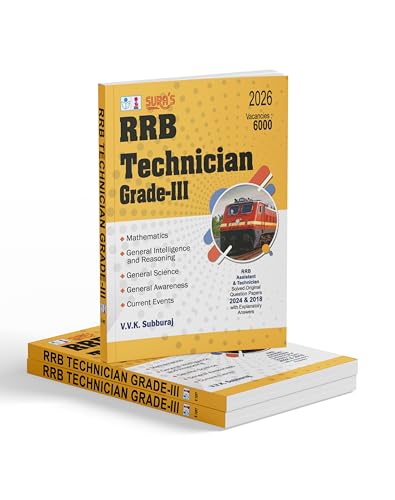 Image of SURA`S RRB Technician Grade-III Exam Book Guide in English Medium - Updated Edition 2026