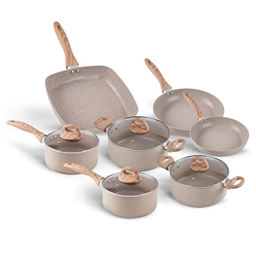 Brinox, Jogo de Panelas 7 peças Smart Plus Areia indução Brinox