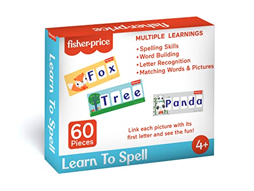 Image of Fisher-Price Learn to Spell Puzzles - 60 Pieces, 3-4-5 Letter Spelling for Kids Age 4 Years & Above - Learning and Development - Fun & Learn With Colorful Puzzles
