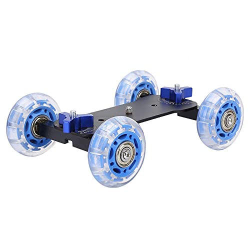 Aigid Camera Dolly Skater, Mini Desktop 10KG Load Rail Roller Track Slider Dolly Skater Car para cámara DSLR Videocámara