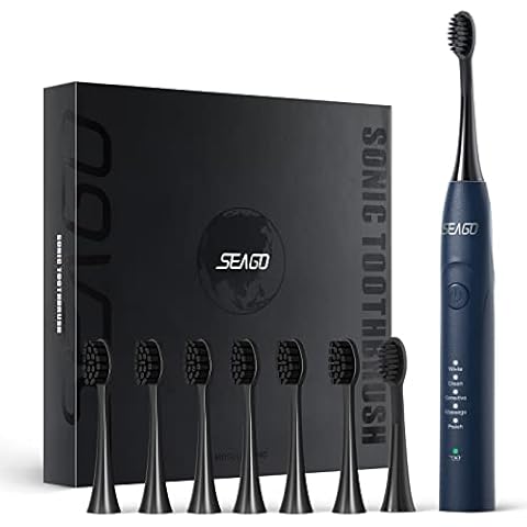 Seago SG-540 Electric Toothbrush with 8 Heads Cover