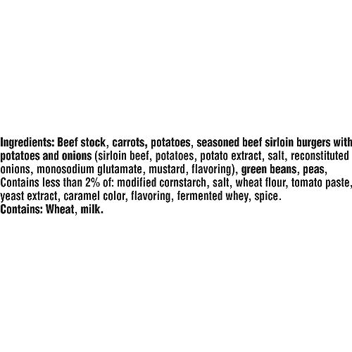 Campbell’s Chunky Soup, Sirloin Burger With Country Vegetable Beef Soup, 18.8 Ounce Can