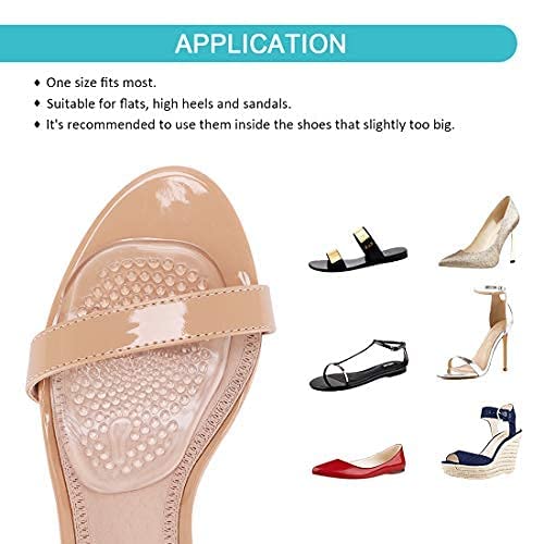Ballenpolster Doact – 4 Stück Silikon Einlegesohlen für High Heels