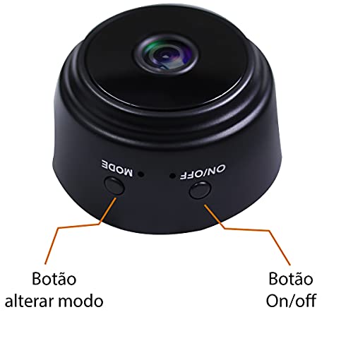 Mini Câmera Haiz Full Hd 1080p com Alerta de Movimento