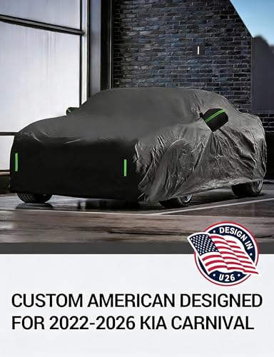 Image of Proadsy Custom Fit Car Cover for 2022-2026 Kia Carnival Waterproof Outdoor | UV-Blocking Waterproof With Soft Lining Prevents Leaks & Scratches. Perfect For Sunny, Snowy Outdoor Parking, Garage Storage
