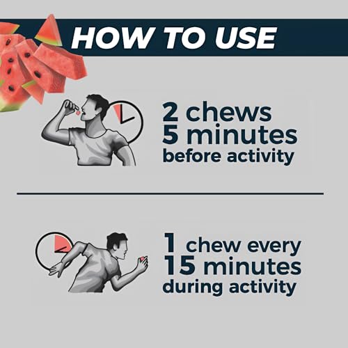 Image of TITANIUM Soft Energy Chews for Runners, Cycling - Caffeine Free, Delicious Flavor - Ditch Energy Gels and Turn Plant-Based with Our Energy Gummies - Gluten Free, Vegan, Non-GMO - 8ct, Watermelon