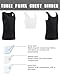 XUJI Tank Chest Binder Women FTM Transgender Tank Chest Binder (B, 2XL) Black