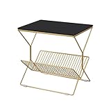 ♥ Versátil: la mesa auxiliar es simple y práctica, adecuada para su sala de estar, dormitorio, oficina, etc. Se utiliza como mesa de refrigerios, mesa de café, mesa para computadora portátil, etc.