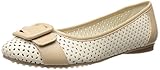 AK Anne Klein Women's Brief Leather Ballet Flat