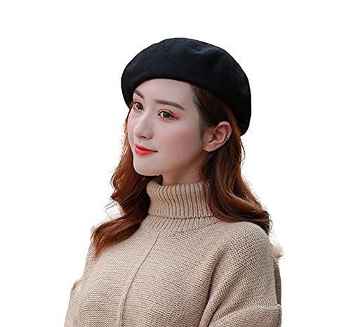일렉트릭 서커스 펠트 베레 여성용 모자 클린 3D 실루엣 카스케 헌팅캡