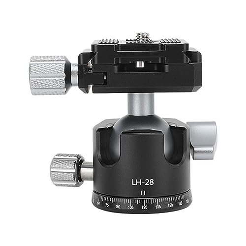 Vikye 360 Degree Panoramic Head with Universal Quick Release Plate, Aluminum Alloy, 6kg Load Capacity, 3/8