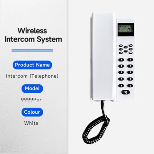 Interphone sans téléphone fixe 2.4 GHz pour bureau à domicile audio clair - 2