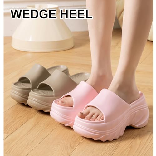 Platform Slides Women Goth Wedge Cloud Sandals Comfy Y2K Gothic Pillow Foam Slipper Summer Home Outdoor Pool Shoes2