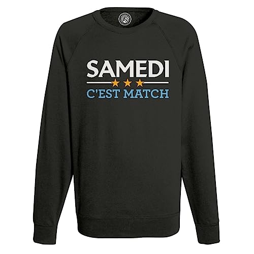 Sweat shirt homme samedi match sport foot rugby basket coton