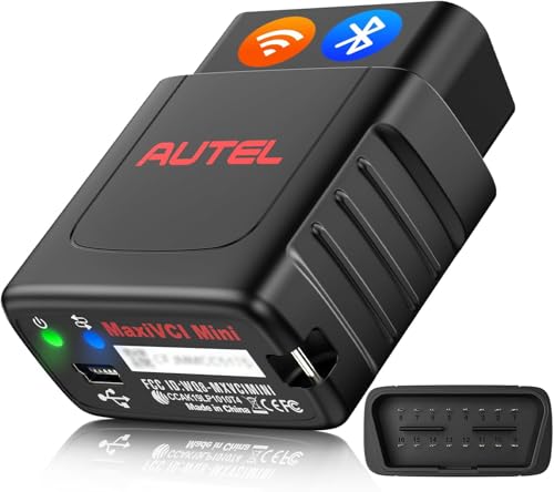 Autel MaxiVCI VCI Mini Interface Diagnostic sans Fil, Fonctionne avec Scanner Autel MaxiCOM MK808BT Pro MP808BT Pro MK808S-TS MX808S-TS MP808S-TS MK808TS...