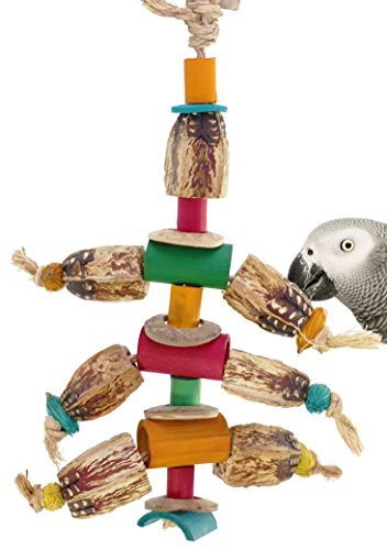 Planet Pleasures 41197 Small Mahogany Ant Bird Toy Cage Toys Cages Foraging Chew Shredder Conure