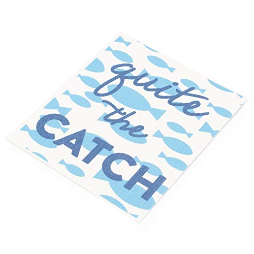 Image of Stephan Baby Silly Sayings Reusable Cellulose Wash Cloth, Quite The Catch